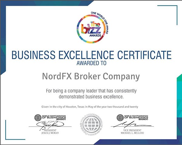 Penganugerahan Anugerah Perniagaan Cemerlang oleh Konfederasi Perniagaan Sedunia kepada NordFX1