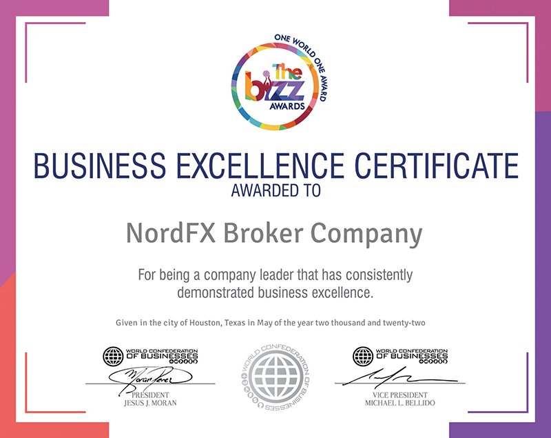 Penganugerahan Kali Kedua Anugerah Perniagaan Cemerlang oleh Konfederasi Perniagaan Sedunia buat NordFX1