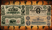 Imej itu menggambarkan Akta Syiling 1792, yang menetapkan dolar AS sebagai mata wang rasmi negara.